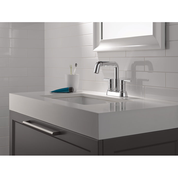 Delta Nicoli Pull-Down Centerset Bathroom Faucet, Pull Out Sprayer Bathroom Sink Faucet ...